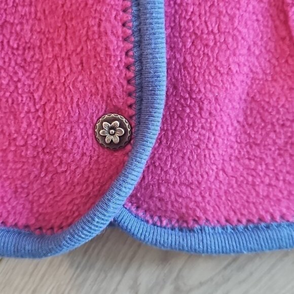 Vintage Puddles n Bubbles Embroidered Fleece Cardigan 4T - Picture 6 of 9